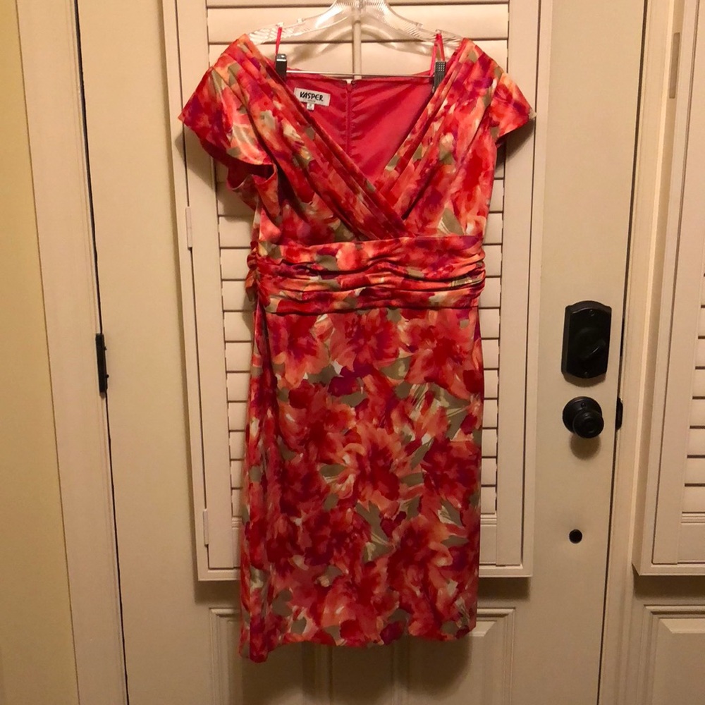 Floral dress was a great hit at a wedding